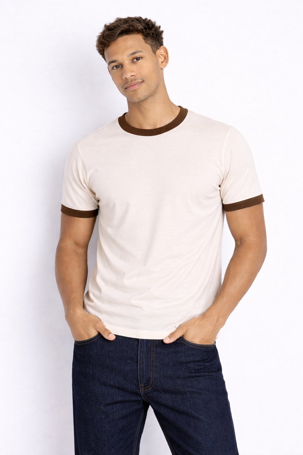 Rogue Muscle Ringer Tee | Brown