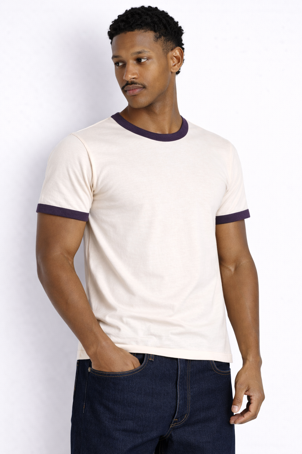 Rogue Muscle Ringer Tee | Dark Purple