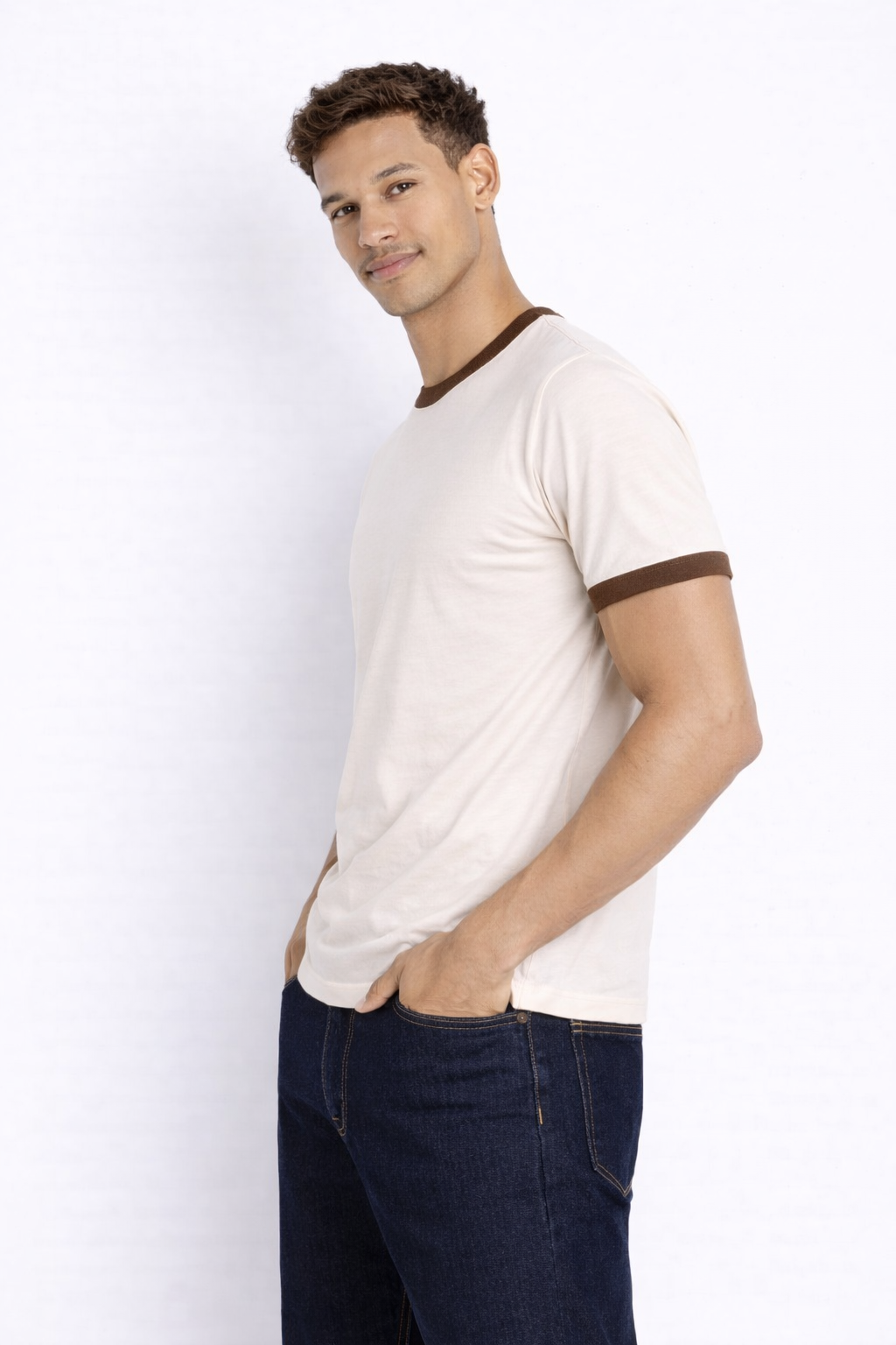 Rogue Muscle Ringer Tee | Brown