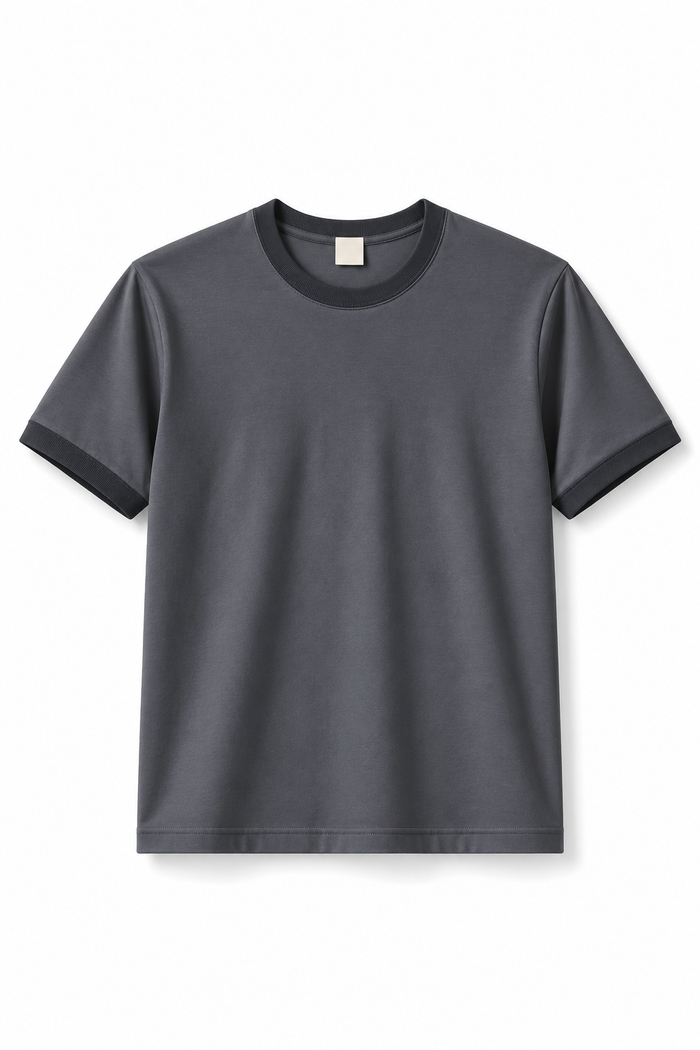 Rogue Muscle Ringer Tee | Charcoal Grey Black
