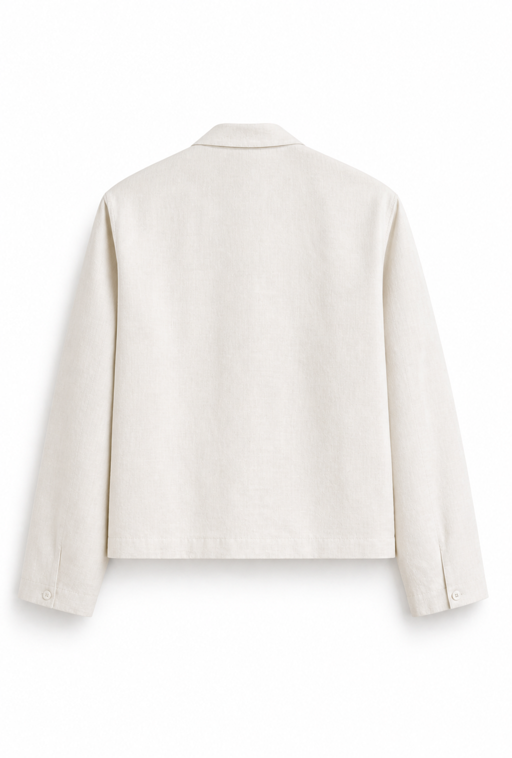 Ivory Breeze Zip Linen Jacket – Down & Awake