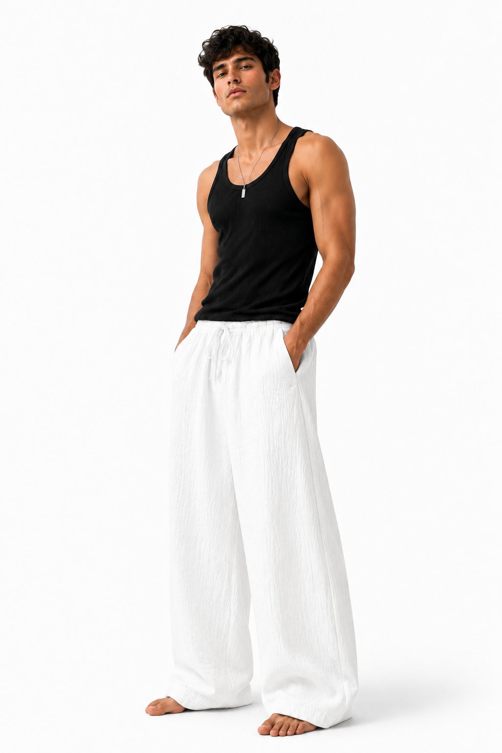 Breeze Summer Pants : White