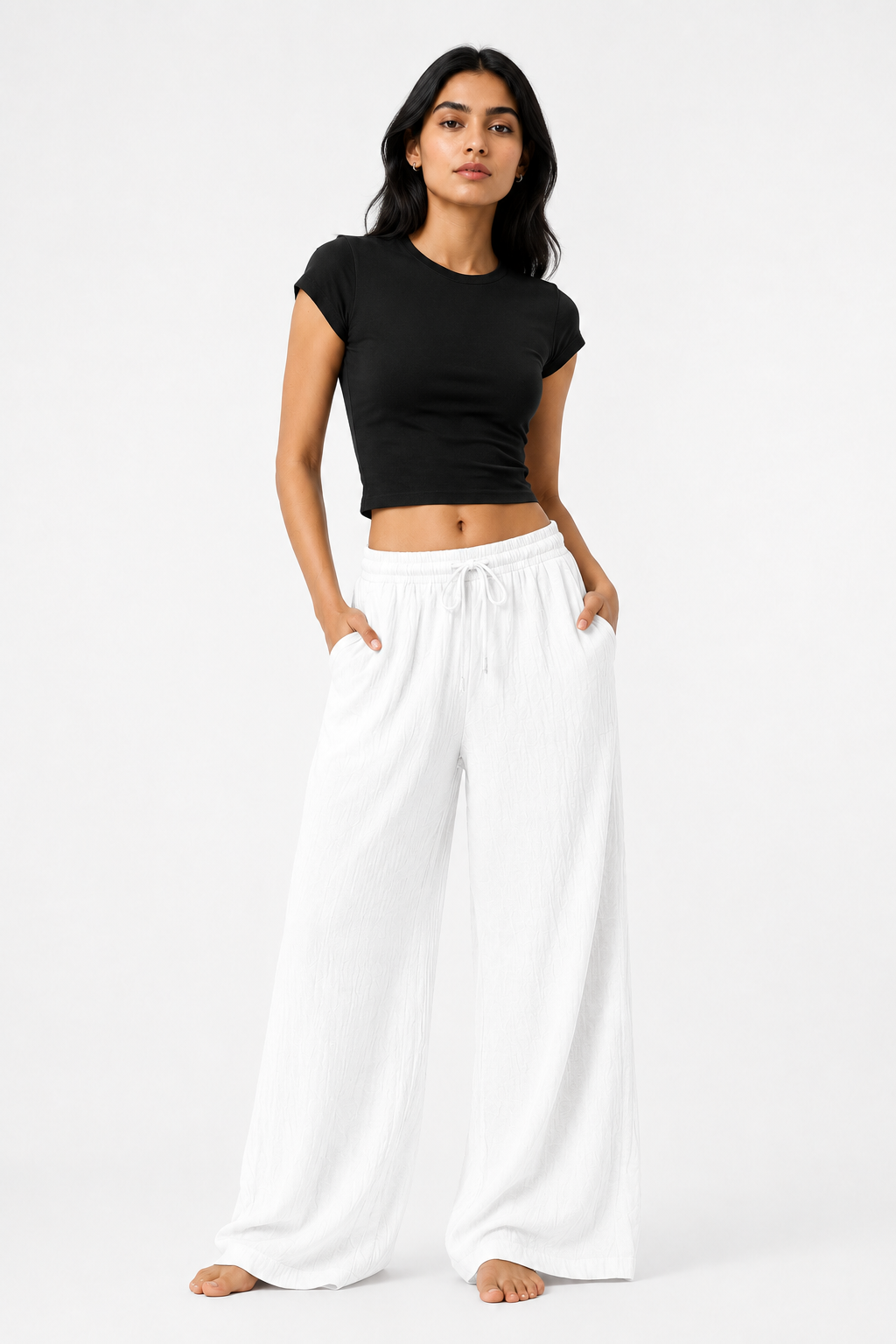 Breeze Summer Pants : White