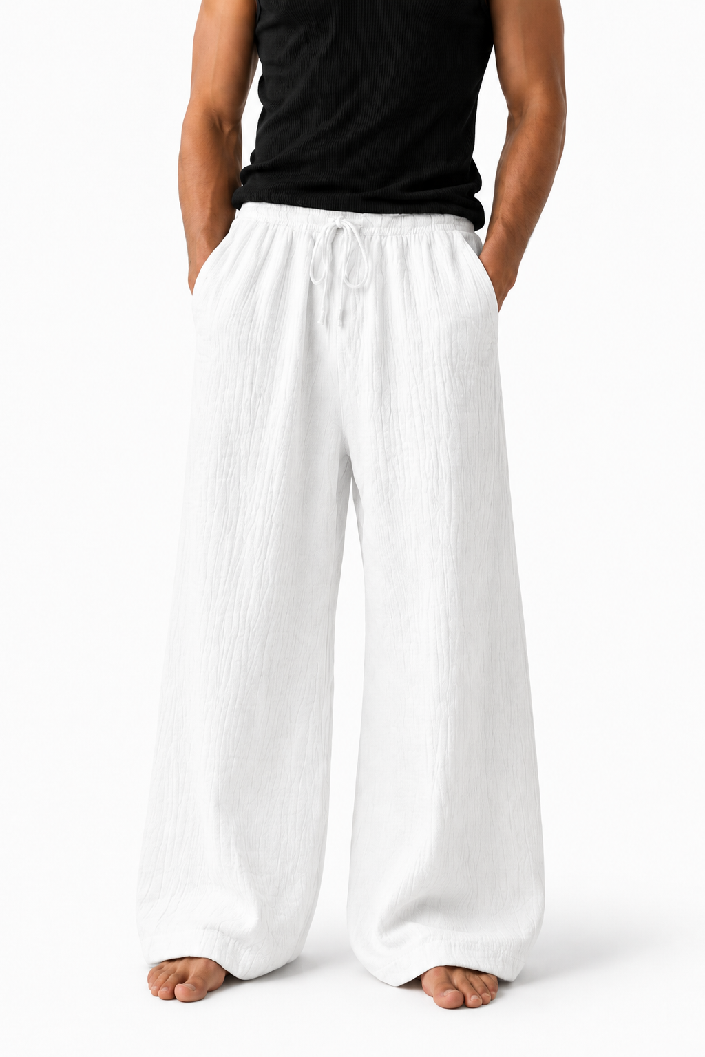 Breeze Summer Pants : White