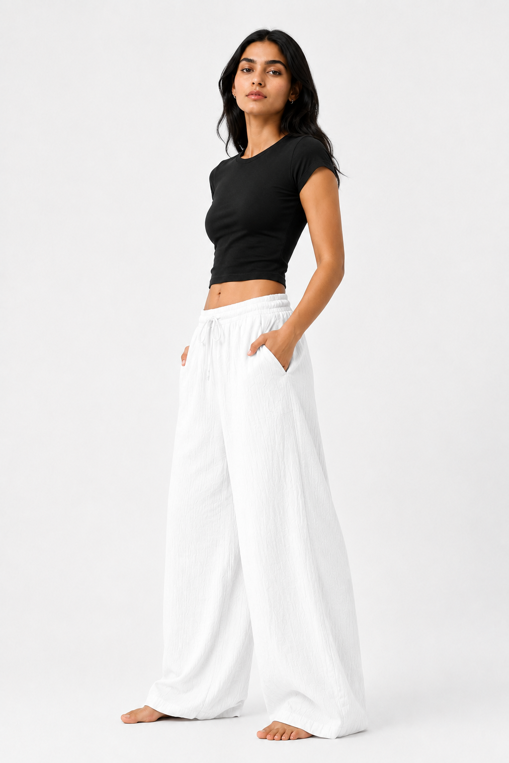 Breeze Summer Pants : White