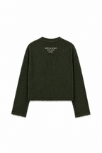Vintage Rugged Waffle Tee | Military Green