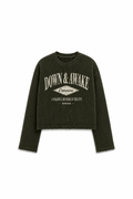 Vintage Rugged Waffle Tee | Military Green
