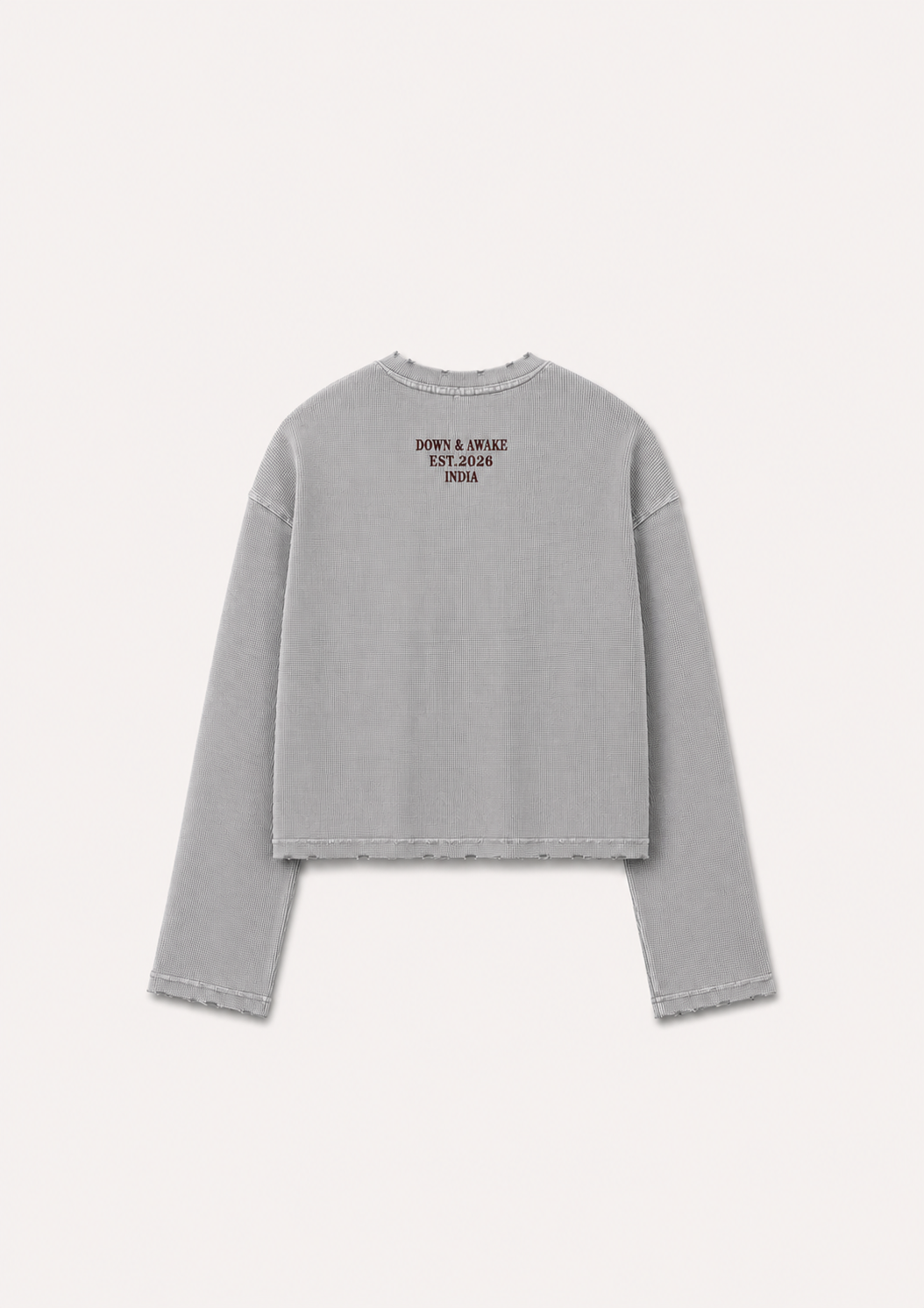 Vintage Rugged Waffle Tee | Sand Beige