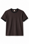 Rogue Muscle Ringer Tee | Chocolate Brown Black