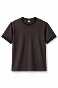 Rogue Muscle Ringer Tee | Chocolate Brown Black
