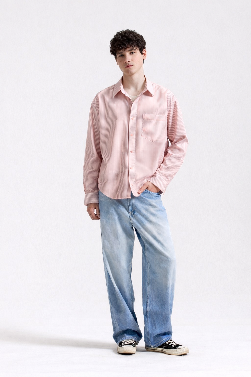 Petal Pink Stripe Shirt