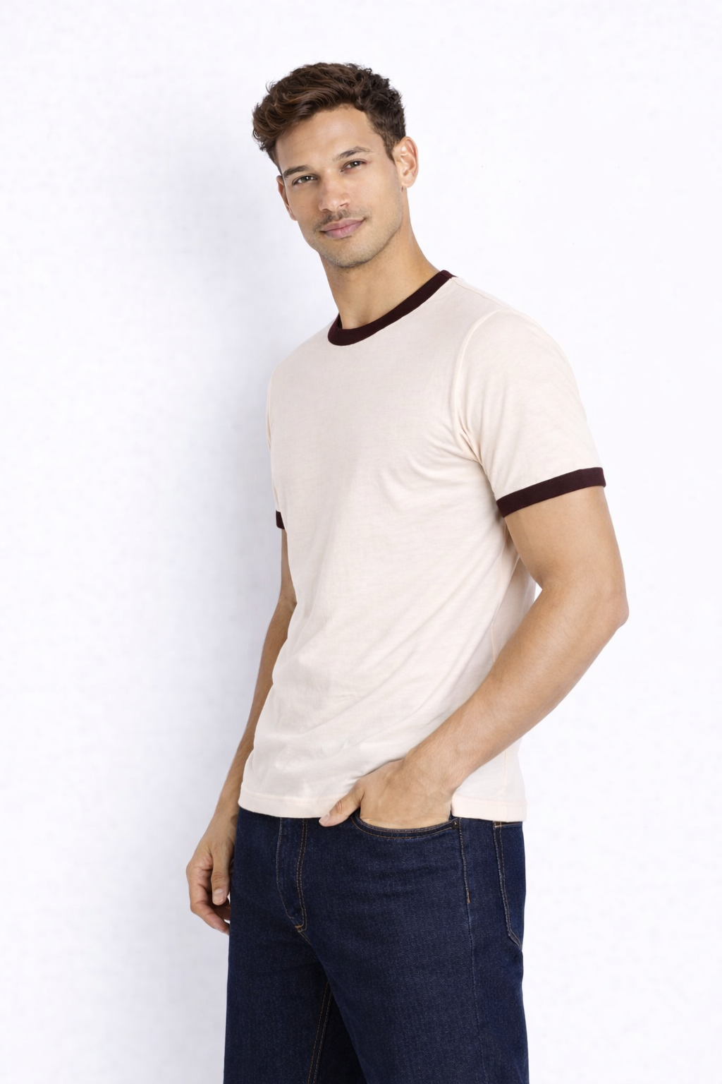 Rogue Muscle Ringer Tee | Dark Brown
