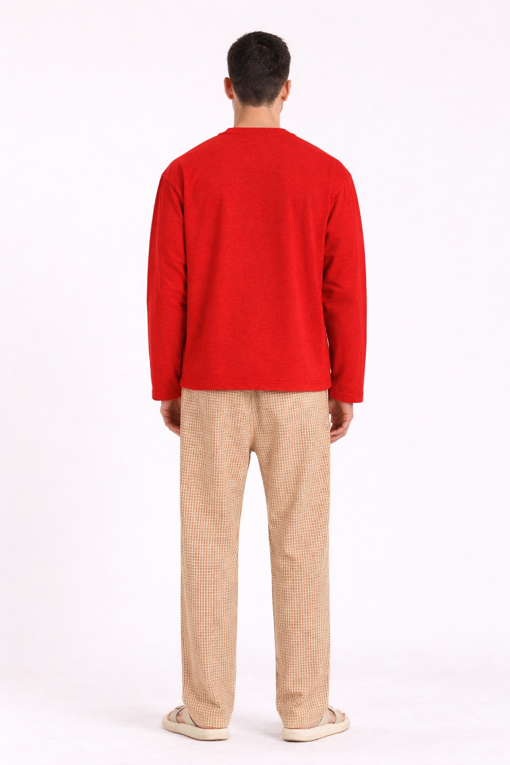 Blood Red Loose Fit Cropped T-Shirt