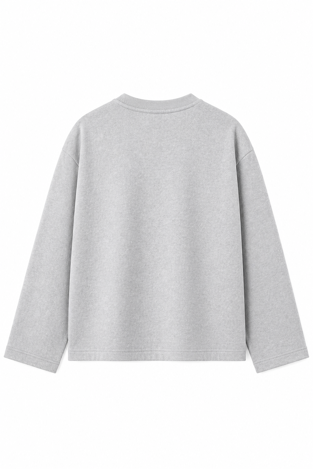 Grey Milenge Loose Fit Cropped T-Shirt