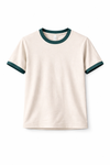 Rogue Muscle Ringer Tee | Off White Teal Green
