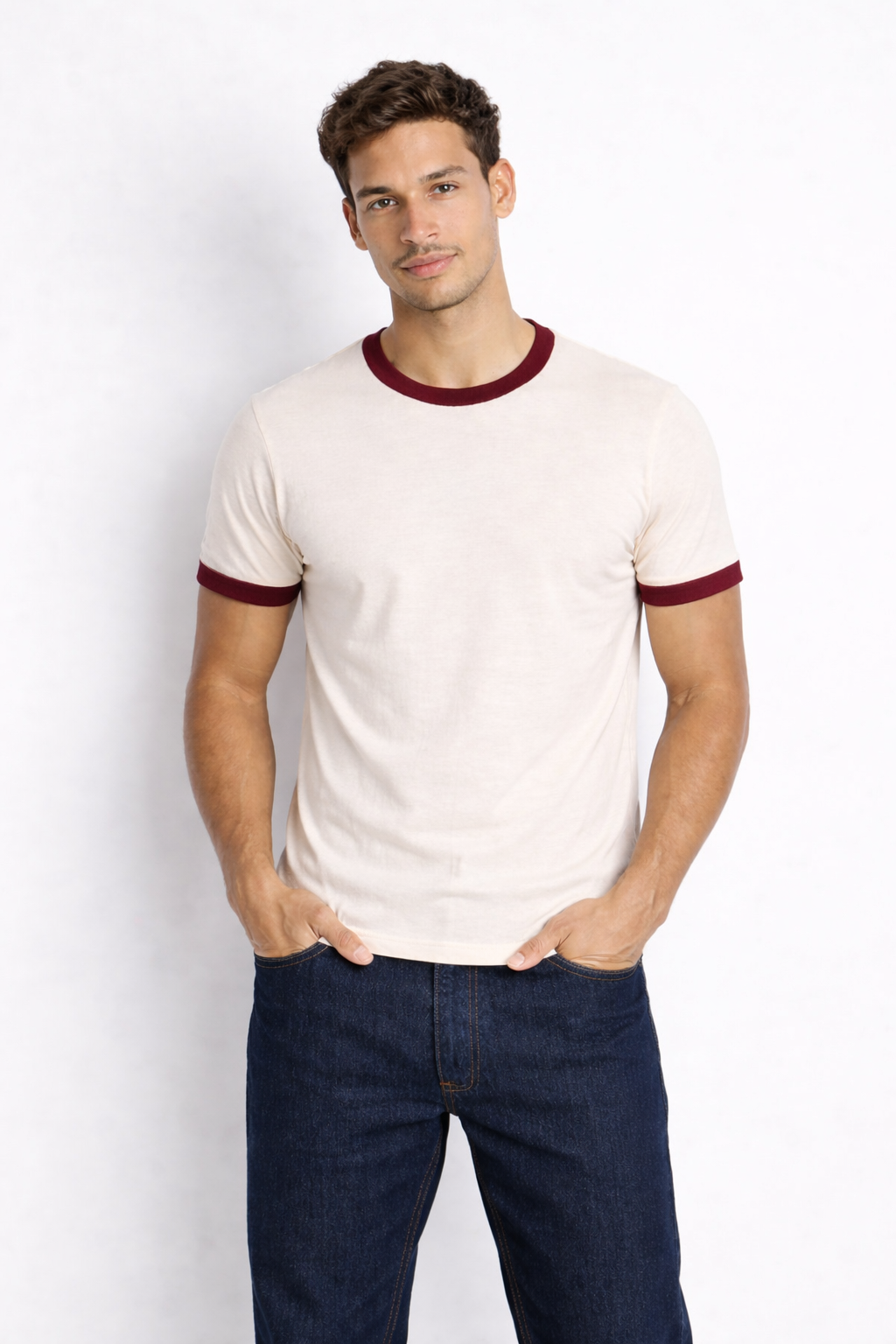 Rogue Muscle Ringer Tee | Maroon
