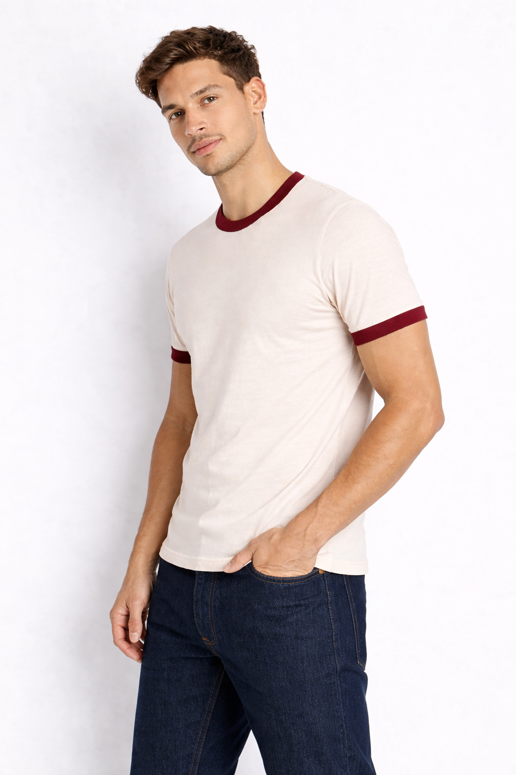 Rogue Muscle Ringer Tee | Maroon