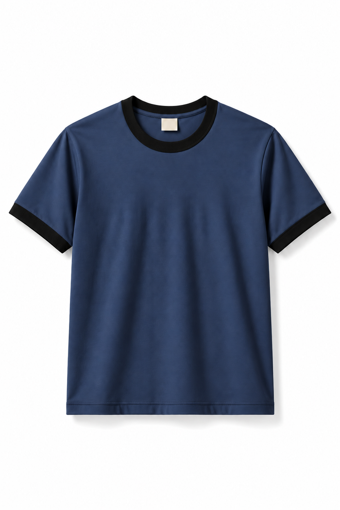 Rogue Muscle Ringer Tee | Navy Blue Black