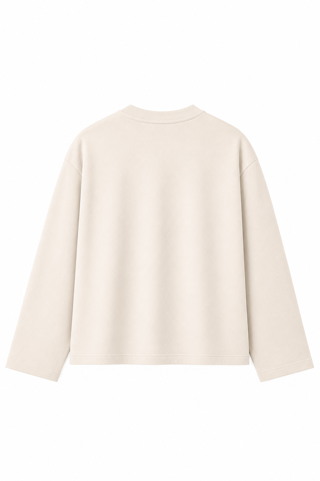 Cream Loose Fit Cropped T-Shirt