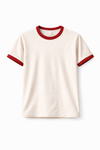 Rogue Muscle Ringer Tee | Off White Blood Red