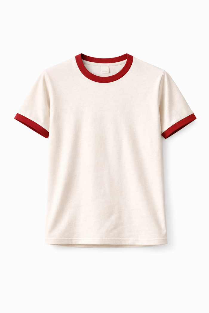 Rogue Muscle Ringer Tee | Off White Blood Red