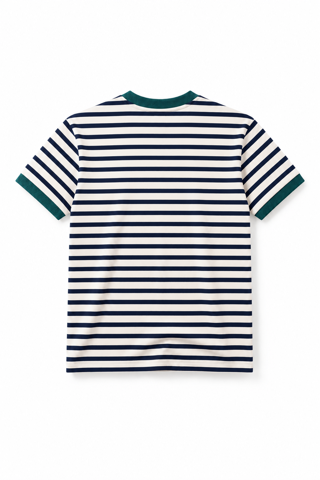 Stripe Ringer Tee | Navy Teal Green