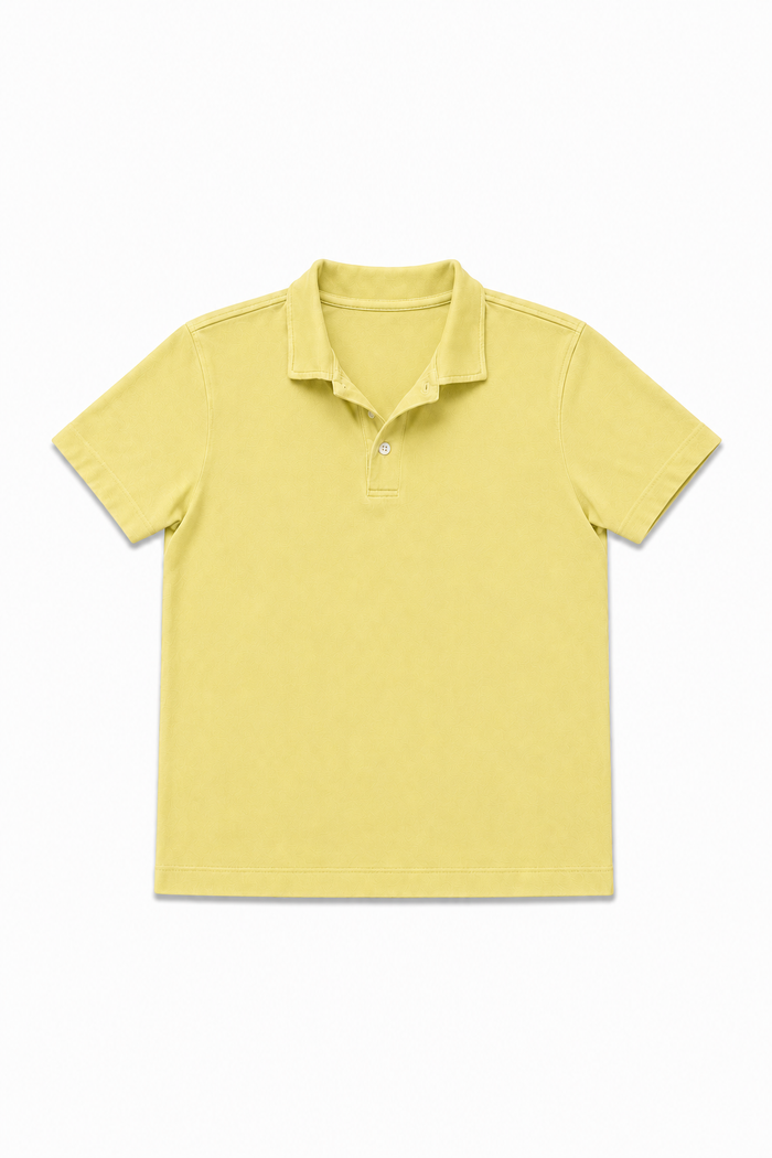 Nova Muscle Polo | Butter Yellow