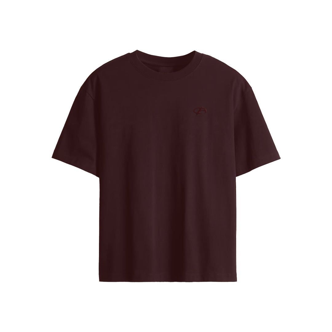 Wine Red Oversized Tee