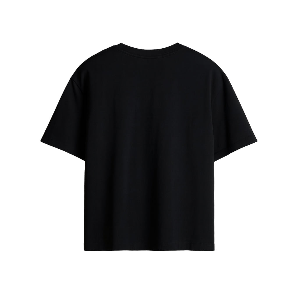 Pure Black Oversized Tee