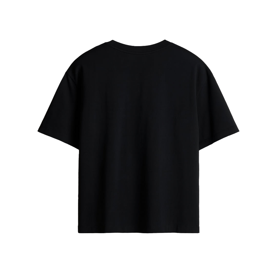 Pure Black Oversized Tee