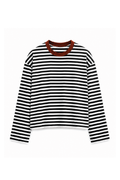 Mocha Collar Long Sleeve Tee