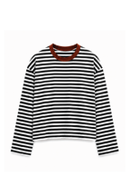 Mocha Collar Long Sleeve Tee