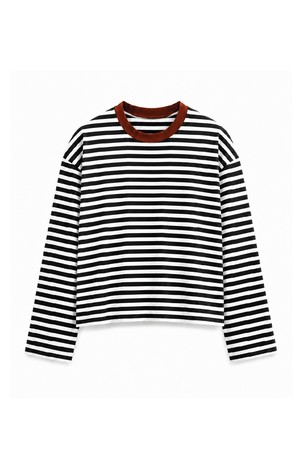 Mocha Collar Long Sleeve Tee