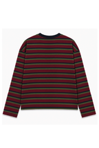 Navy Collar Long Sleeve Tee