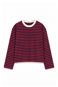 Cream Collar Long Sleeve Tee