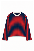 Cream Collar Long Sleeve Tee