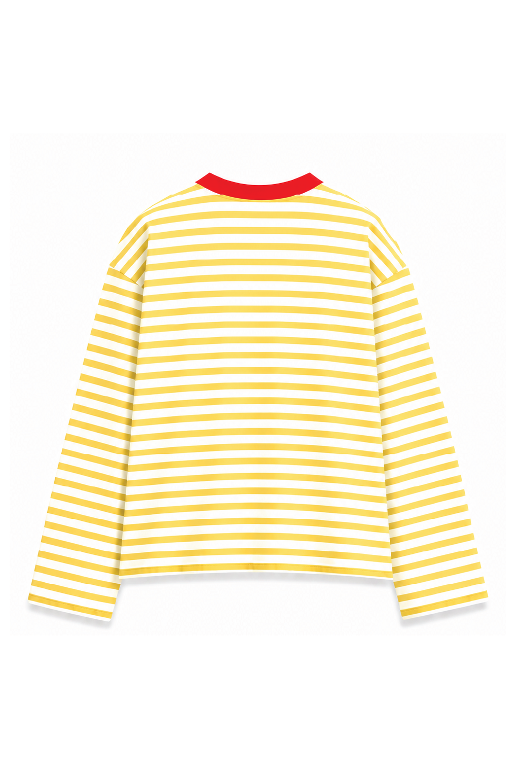 Blood Red Collar Long Sleeve Tee