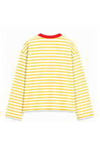 Blood Red Collar Long Sleeve Tee