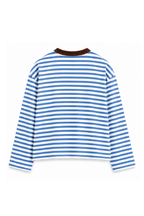 Dark Brown Collar Long Sleeve Tee