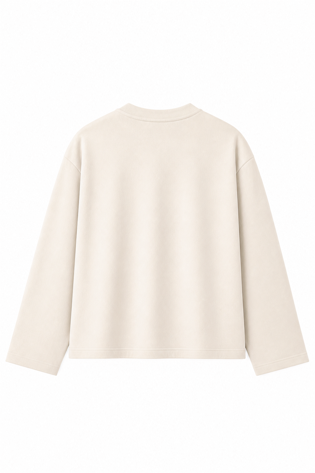 Cream Loose Fit Cropped T-Shirt
