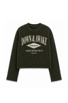 Vintage Rugged Waffle Tee | Military Green