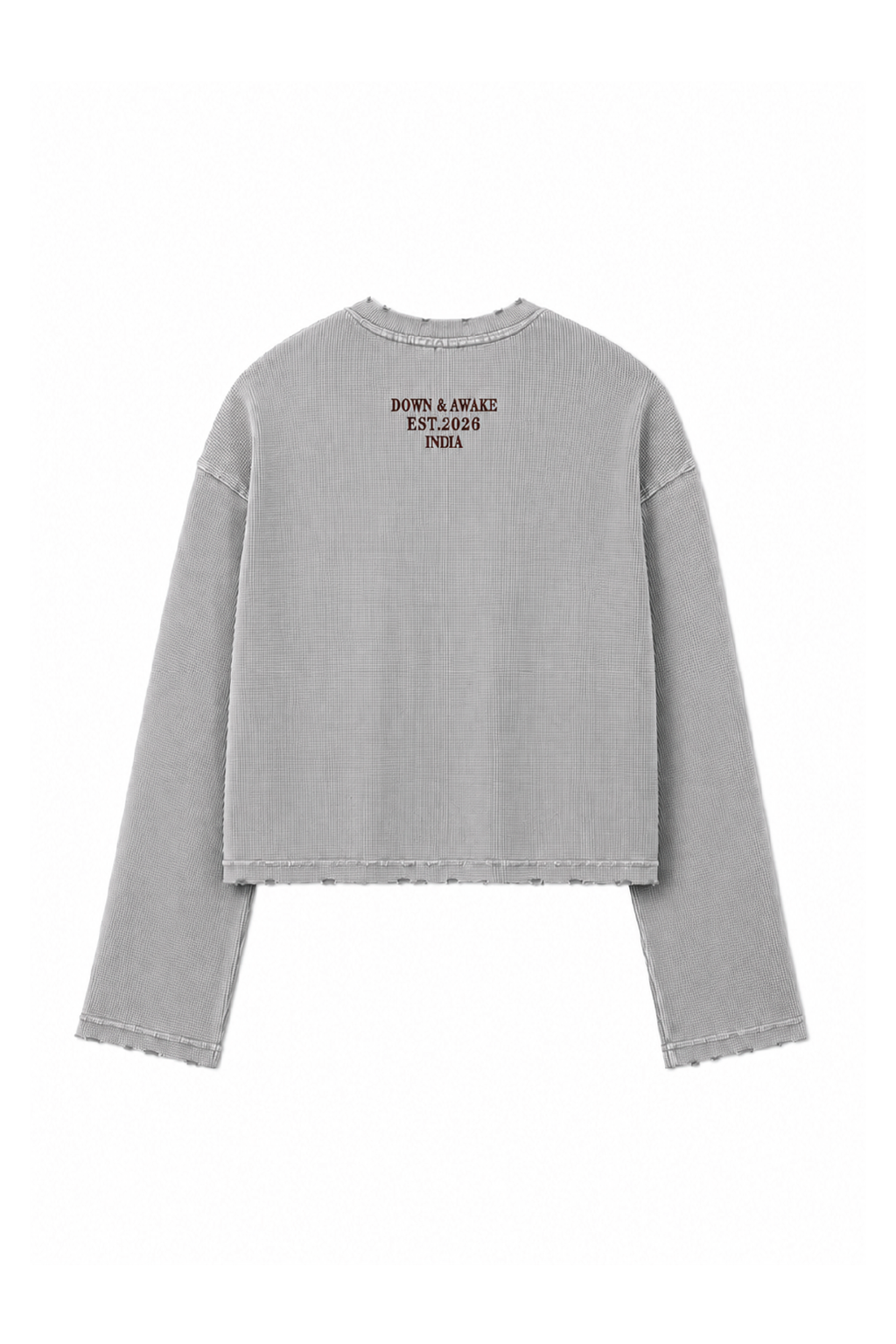Vintage Rugged Waffle Tee | Sand Beige